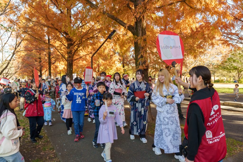「Memorial Rebirth 千住 2024 舎人公園」の一環で行った「しゃボン☆パレード」